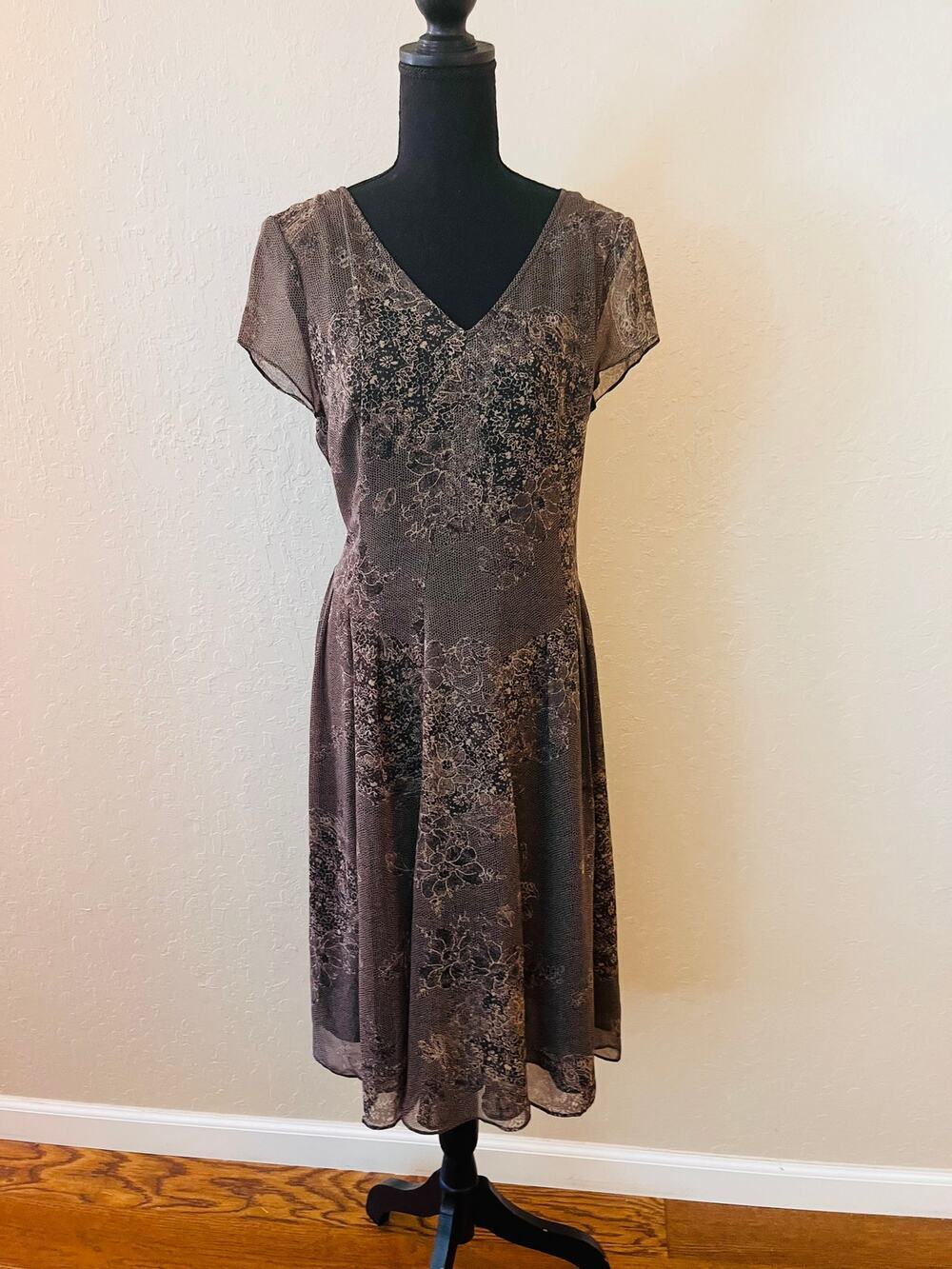 Coldwater Creek Women’s Flowy Dress Relaxed Fit Boho Casual Midi Dress
